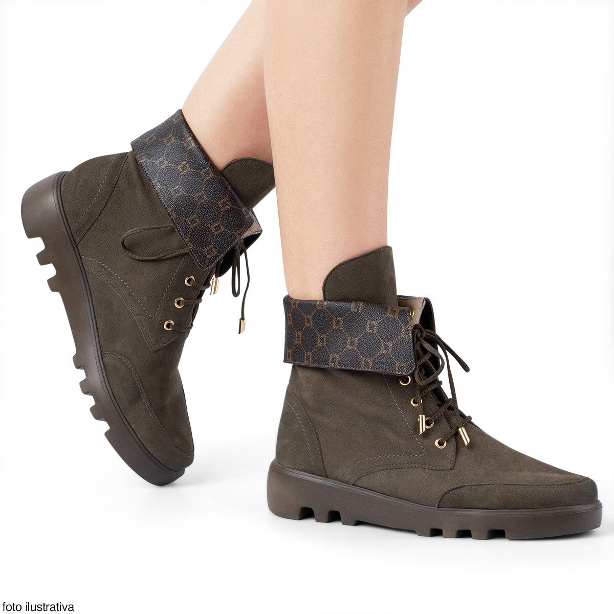 TÊNIS BOOT PRETO/MOCCA