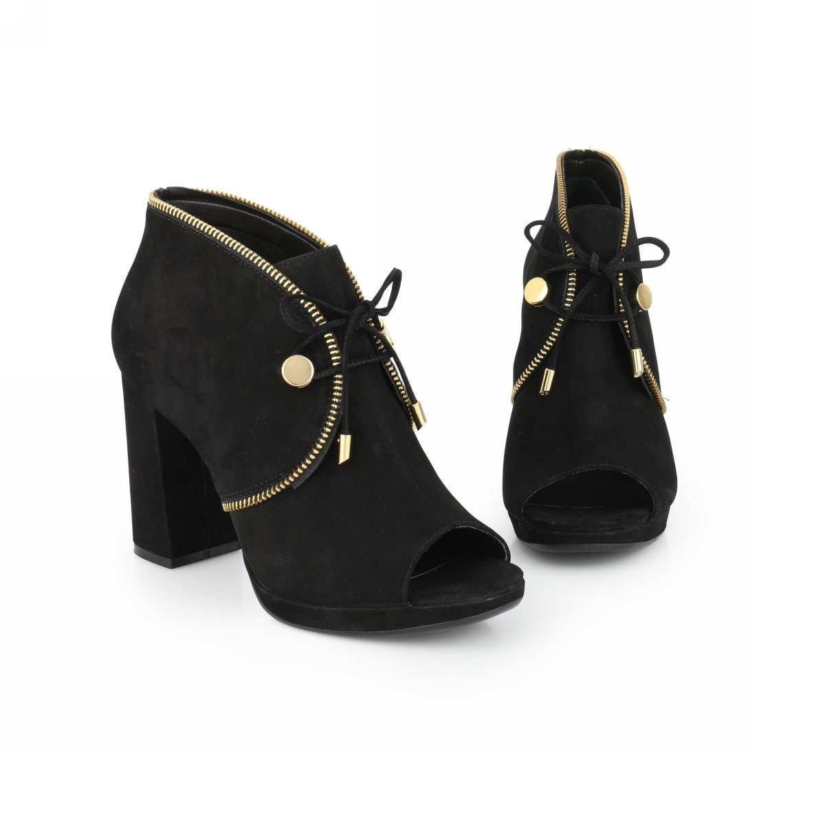 OPEN BOOT COURO CERVO PRETO