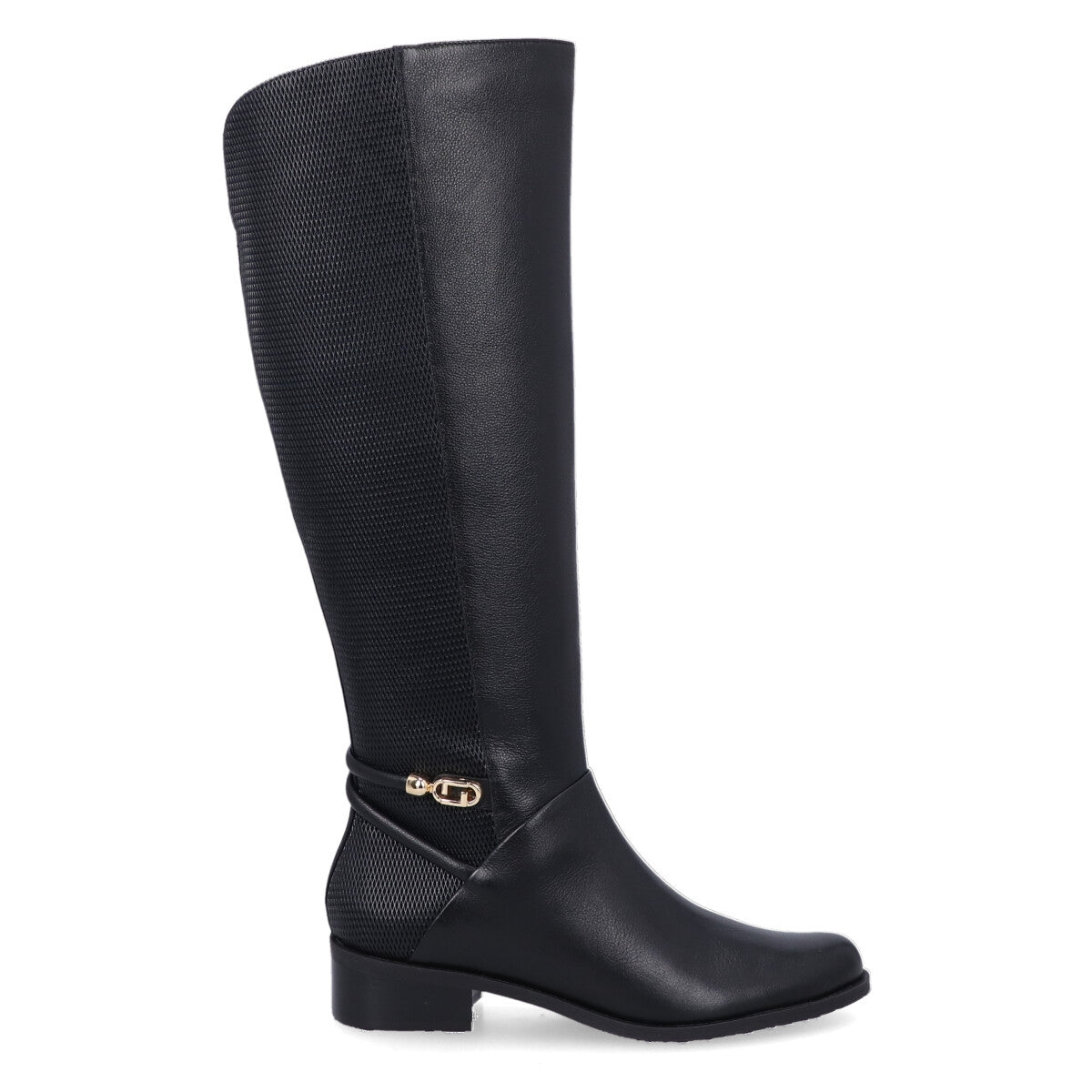 BOTA CANO LONGO SAARA PRETO COM RAVENA PRETO