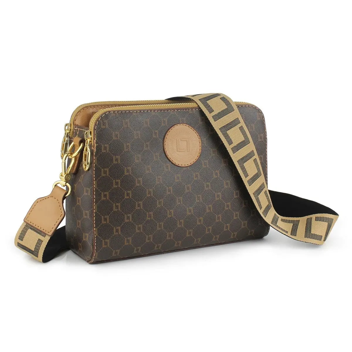 BOLSA BELLA TIRACOLO MÉDIA - Amêndoa
