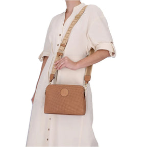 BOLSA BELLA TIRACOLO MÉDIA - Amêndoa